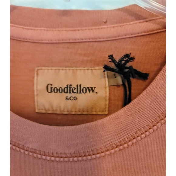 Goodfellow Mens Size S Long Sleeve Crewneck T-Shirt with Pocket Thick Cotton - Picture 3 of 11